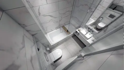 Salle de bain moderne de la résidence EDEN