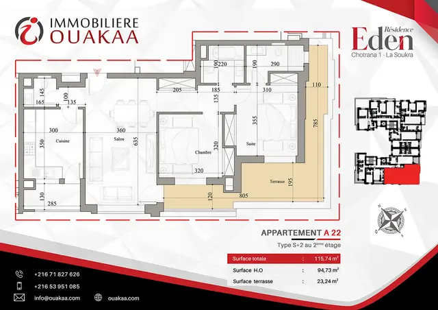 Appartement A22 de la résidence EDEN