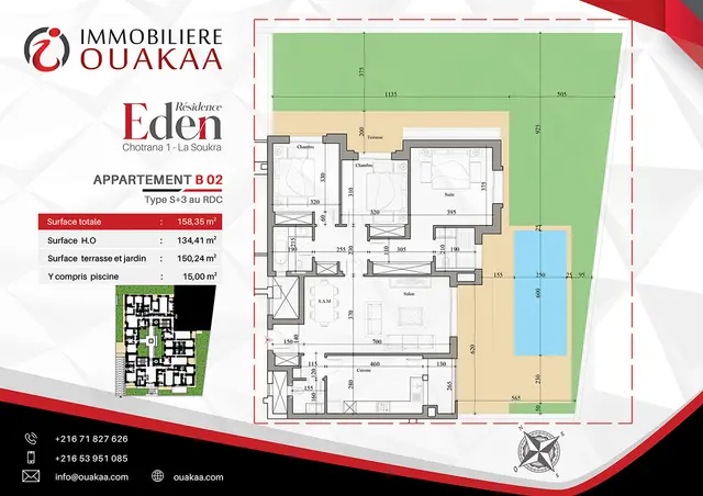 Appartement B02 de la résidence EDEN