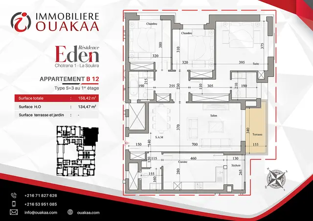 Appartement B12 de la résidence EDEN