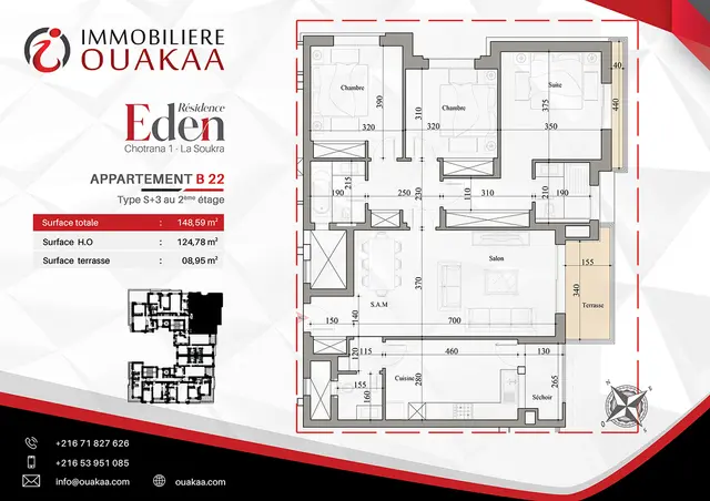 Appartement B22 de la résidence EDEN