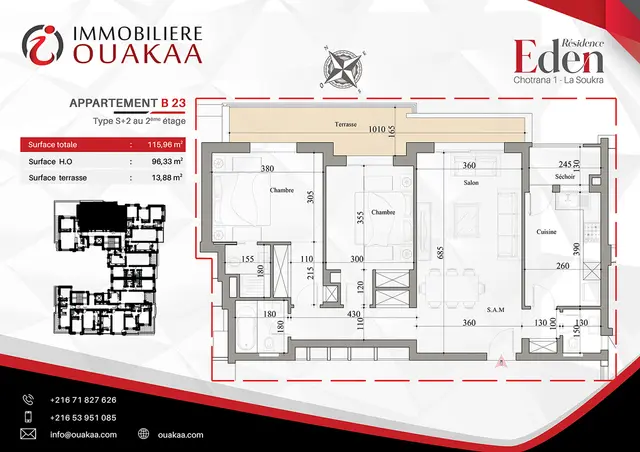 Appartement B23 de la résidence EDEN